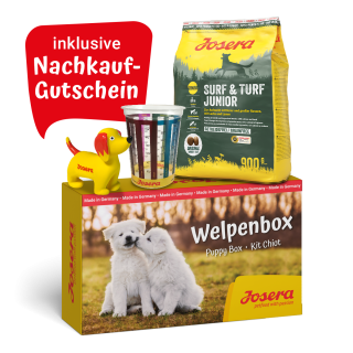 JOSERA Welpenbox Surf & Turf Junior 900 g