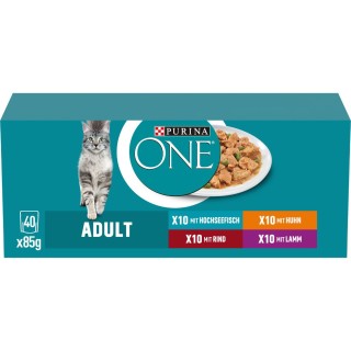 PURINA ONE Adult in Sauce Sorten-Mix 40x85g