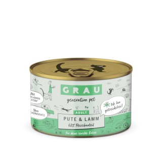 GRAU Adult Getreidefrei 6 x 200 g - Pute & Lamm