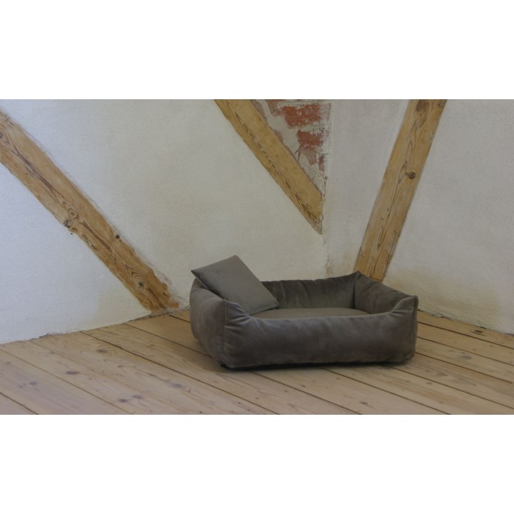 Kuschelsofa Samt Taupe Gr.3