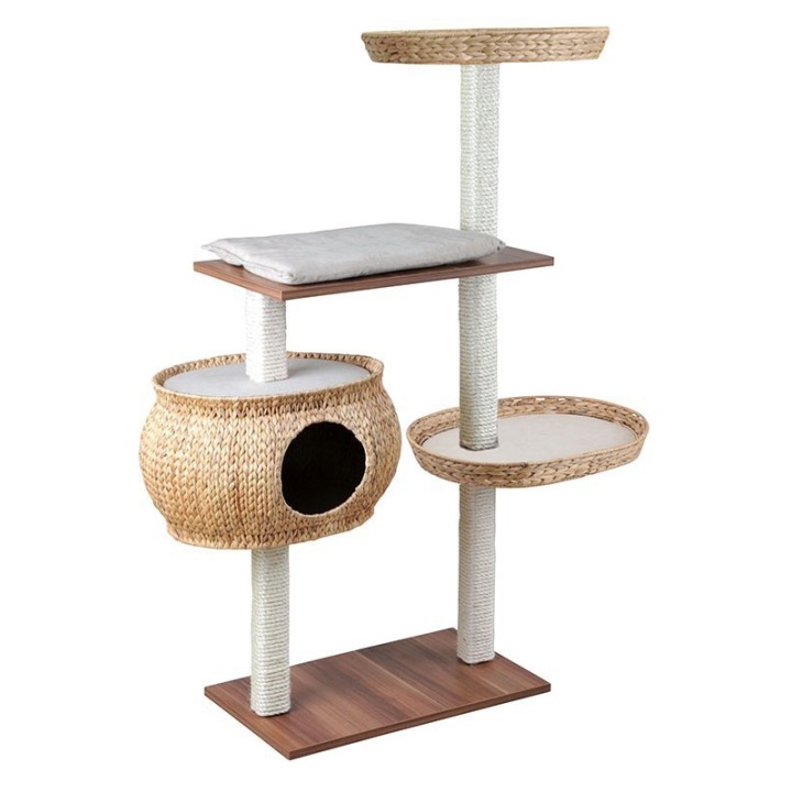 Kletterbaum Cosy, Walnussdekor