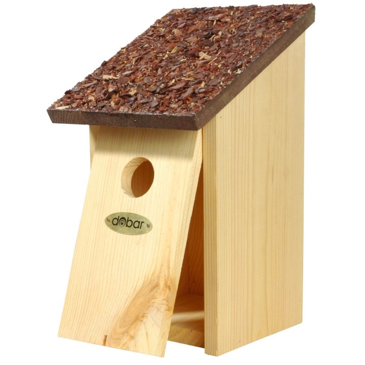Nistkasten mit Rindendach