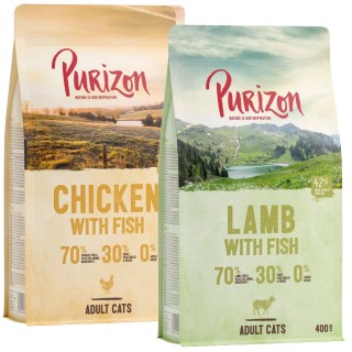 Probiermix Purizon 2 x 400 g  - Huhn & Fisch + Lamm & Fisch