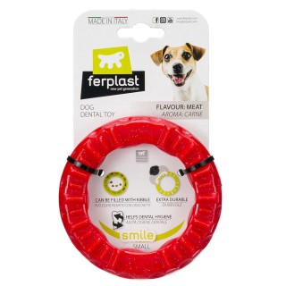 Ferplast Smile Kauring, rot - Gr. S: Ø 12 x H 2,4 cm