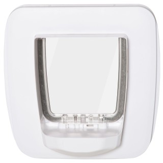 Katzenklappe Hundeklappe 4 Verschluss-Optionen mit Magnet Haustierklappe für Innentür Klappe für Haustiere bis 9 kg 30 x 29 x