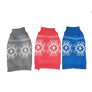 Pullover "Schneeflocke" Gr.35 / grau