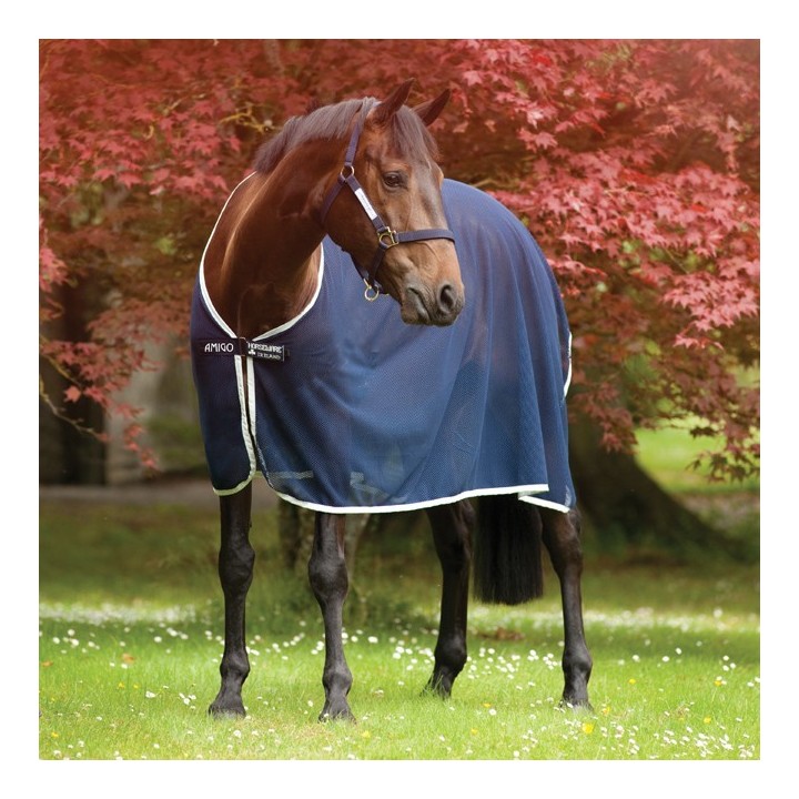 Horseware Amigo Net Cooler - navy/silver