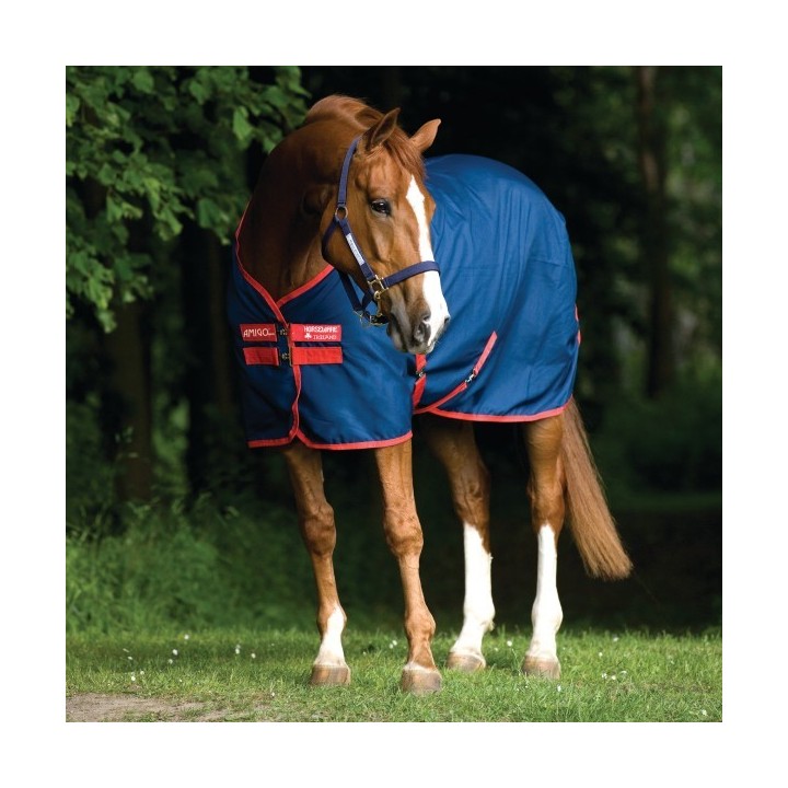 Horseware Mio Stable Sheet 0g - Navy/Red