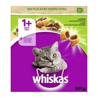 Whiskas 1+ lecker gefüllte Knackkits mit Lamm