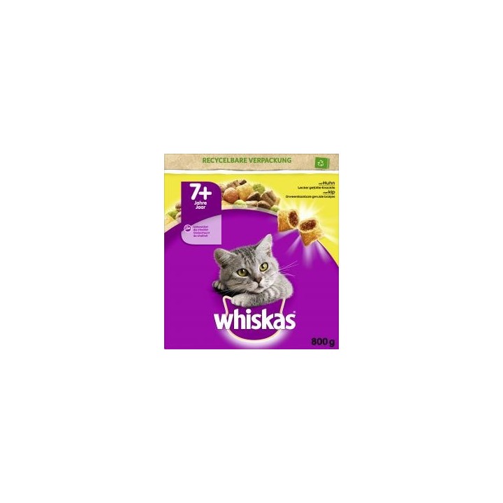 Whiskas 7+ lecker gefüllte Knackkits mit Huhn