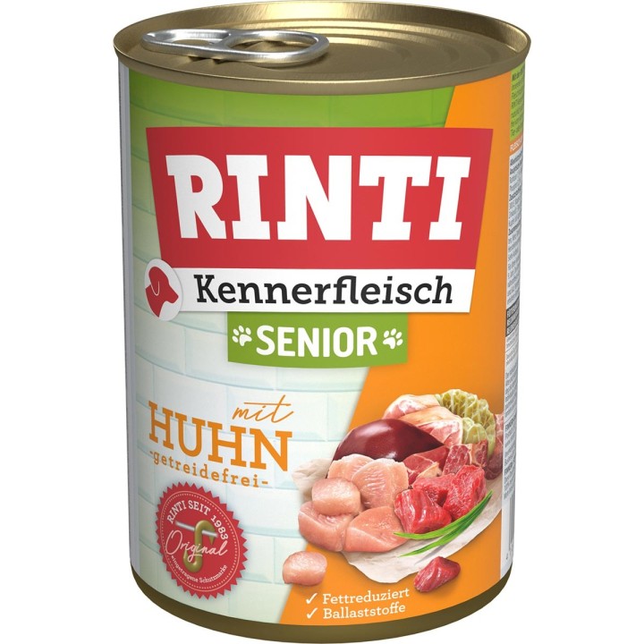Rinti Kennerfleisch Senior mit Huhn gf 12x400g