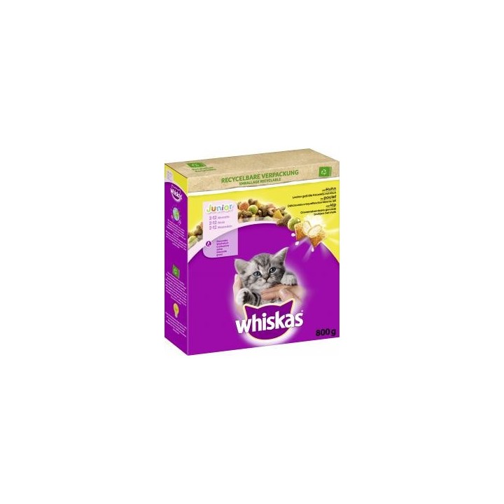 Whiskas Junior lecker gefüllte Knackkits mit Huhn