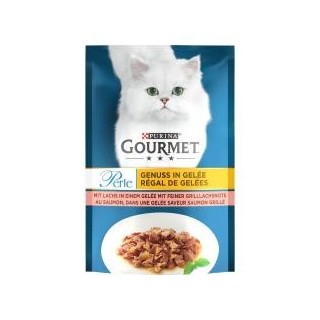Purina Gourmet Perle Genuss in Gelee mit Lachs