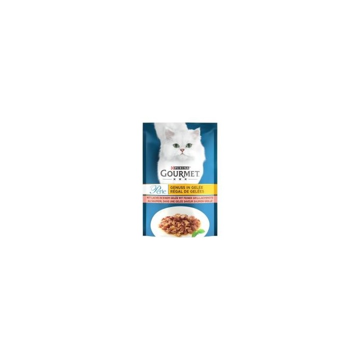Purina Gourmet Perle Genuss in Gelee mit Lachs
