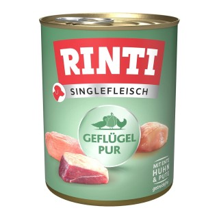 Rinti Singlefleisch Exclusive Geflügel pur 6x800g