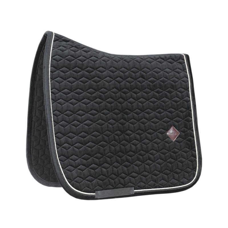 Kentucky Horsewear Schabracke Basic Velvet Dressur - Schwarz