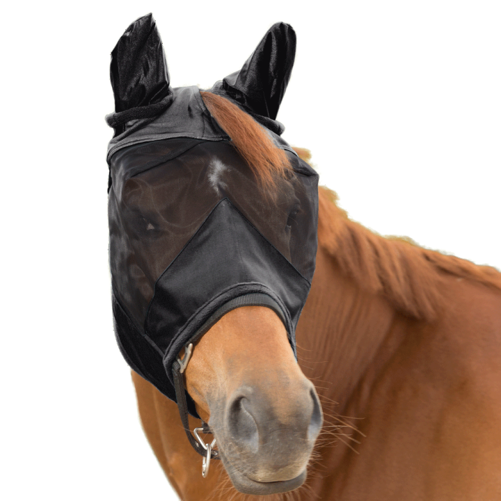 Waldhausen Premium Fliegenmaske 3 in 1 - schwarz