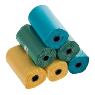 Hundekotbeutel dreifarbig - 12 Rollen à 20 Beutel (240 Beutel)