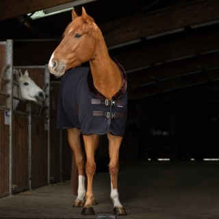 Equithème Teddy Polarfleecedecke - schwarz/braun