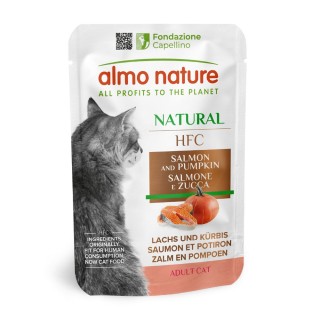 Almo Nature HFC Natural Pouch 6 x 55 g  - Lachs und Kürbis