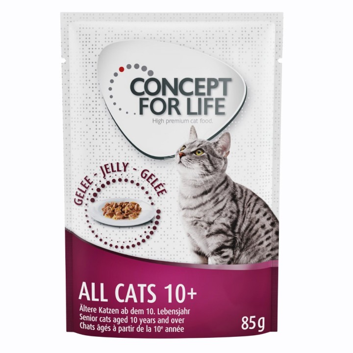 Sparpaket Concept for Life 48 x 85 g -  All Cats 10+ in Gelee