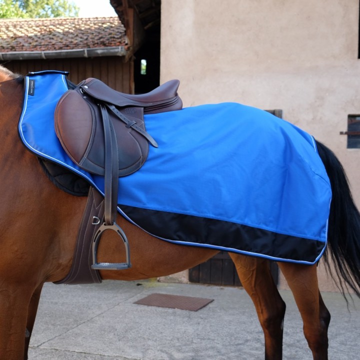 Equithème Tyrex 1200D Nierendecke - blau/schwarz