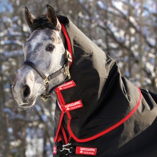 Horseware Rambo Supreme Hood 250g - Black/Red