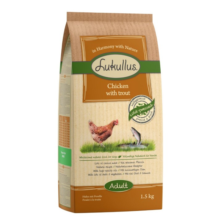 Lukullus Kaltgepresst Huhn & Forelle - 1,5 kg