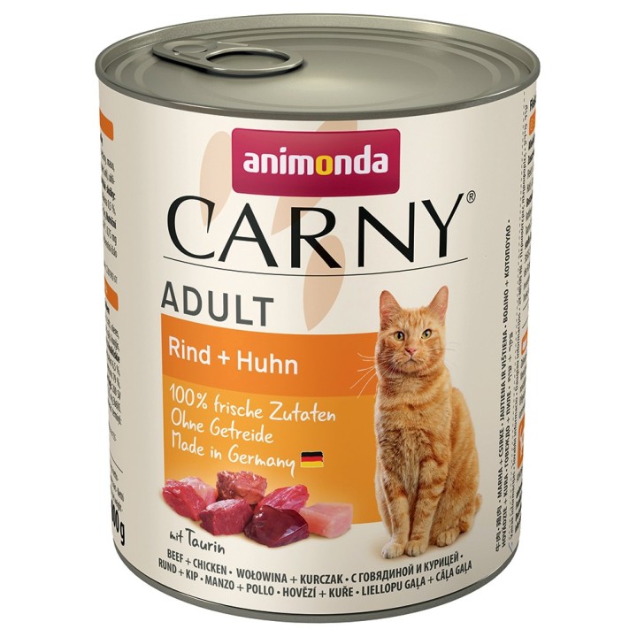 animonda Carny Adult 6 x 800 g - Rind & Huhn