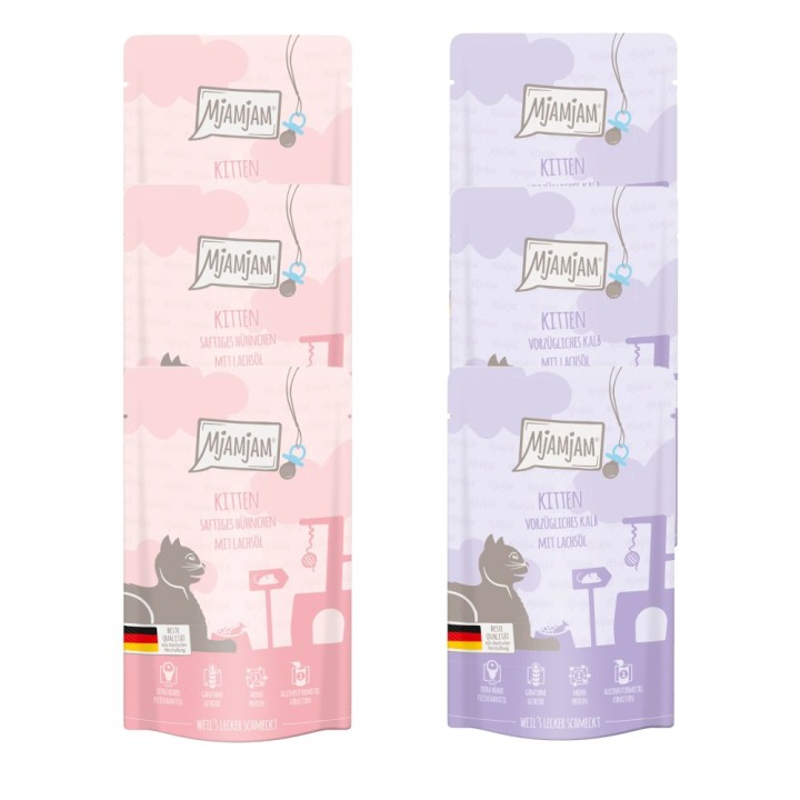 Probierpaket MjAMjAM Kitten 12 x 125 g - Mixpaket (2 Sorten)