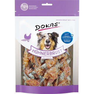 Dokas Hundesnack Hühnerbrust mit Fisch 220g