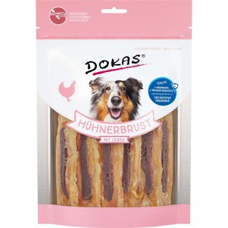 Dokas Hundesnack Hühnerbrust mit Leber 220g