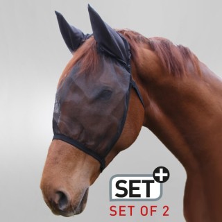 Waldhausen Fliegenmaske Basic mit Ohrenschutz - 2-Set