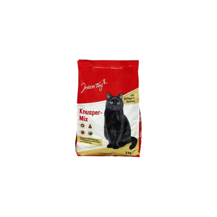 Jeden Tag Katze Knusper-Mix mit Geflügel & Gemüse