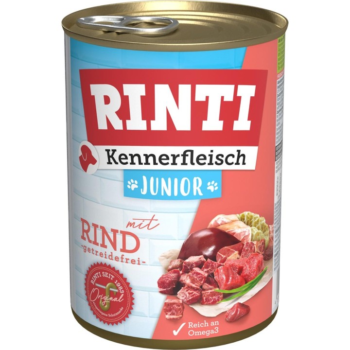 Rinti Kennerfleisch Junior mit Rind 12x400g
