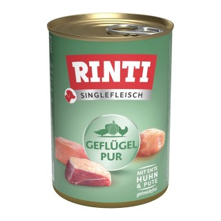 Rinti Singlefleisch Exclusive Geflügel pur 12x400g