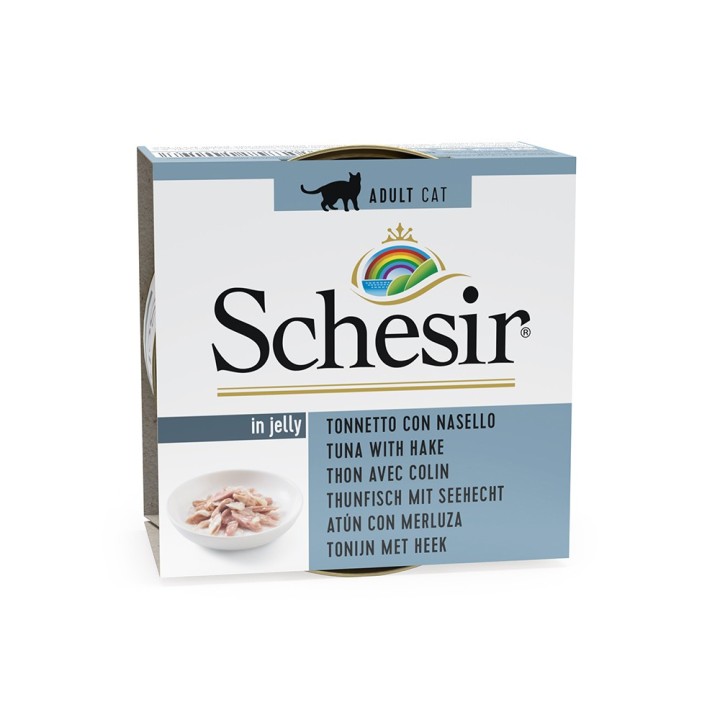Schesir in Gelee 6 x 85 g - Thunfisch mit Seehecht