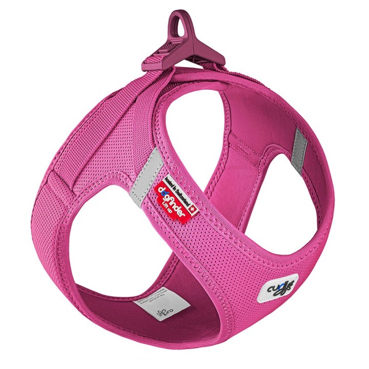 Curli Vest Geschirr Clasp Air-Mesh, fuchsia - Größe 2XS: Brustumfang 30,2 - 33,8 cm