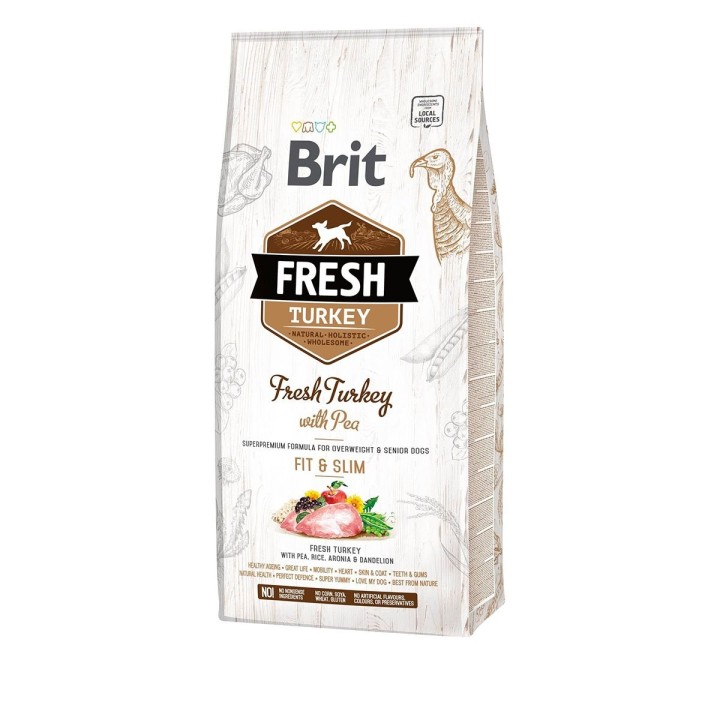Brit Fresh Dog - Overweight & Senior dogs - Turkey - Fit & Slim 12kg