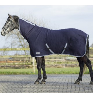QHP Wolldecke mit Hals - blau