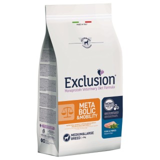 Exclusion Metabolic & Mobility Schwein & Ballaststoffe Medium/Large - 12 kg