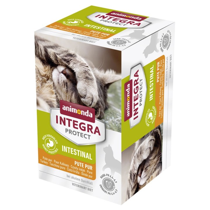 Sparpaket animonda Integra Protect Adult Intestinal 24 x 100 g Schale - Pute Pur