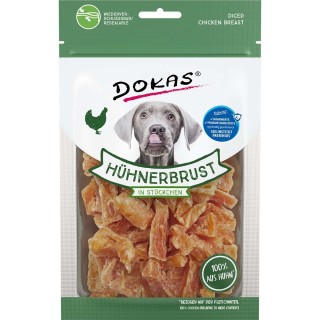 Dokas Hundesnack Hühnerbrust in Stückchen 70g