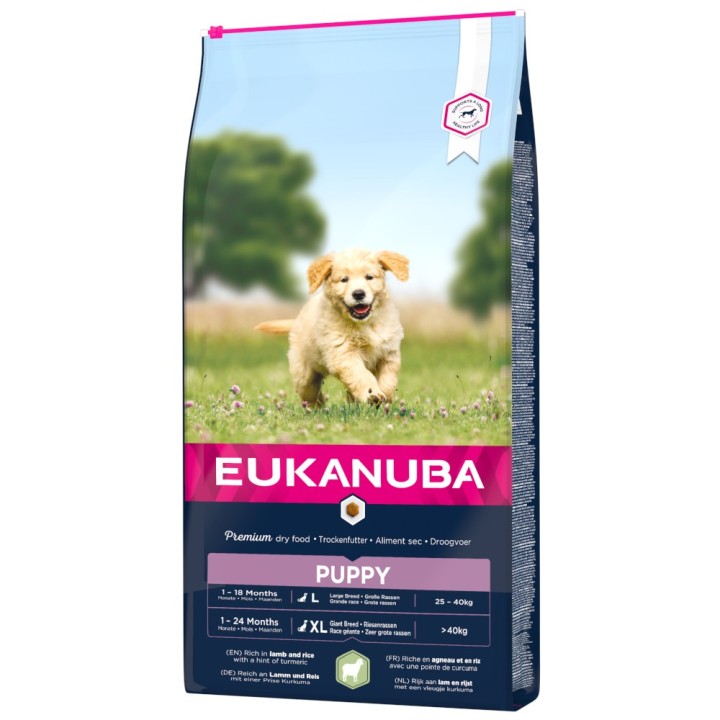 Eukanuba Puppy Large & Giant Breed Lamm & Reis - 12 kg