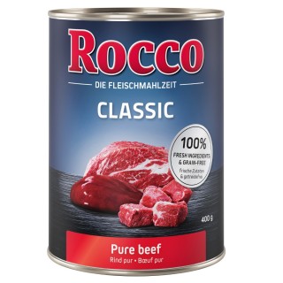 Rocco Einzeldose 1 x 400 g - Probierpreis! - Classic: Rind pur