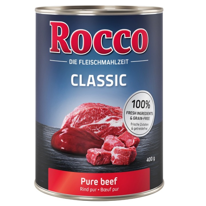 Rocco Einzeldose 1 x 400 g - Probierpreis! - Classic: Rind pur