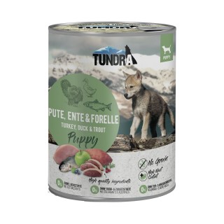 Tundra Dog Puppy Pute, Ente und Forelle 6x800g