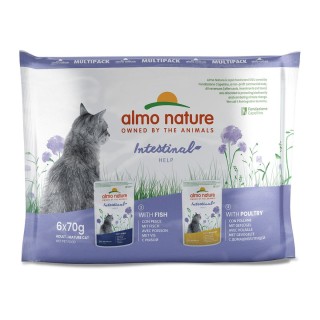 Almo Nature Holistic Digestive Help Multipack mit Fisch&Geflügel 6x70g