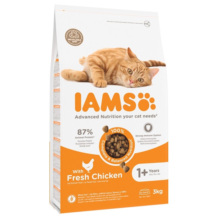 IAMS Advanced Nutrition Adult Cat mit Huhn - 3 kg