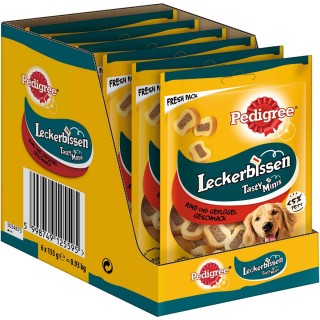 Pedigree Leckerbissen Kau-Schnitten mit Rind und Geflügel 6x155g